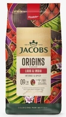 Kafijas pupiņas JACOBS ORIGINS Laos&India 1kg